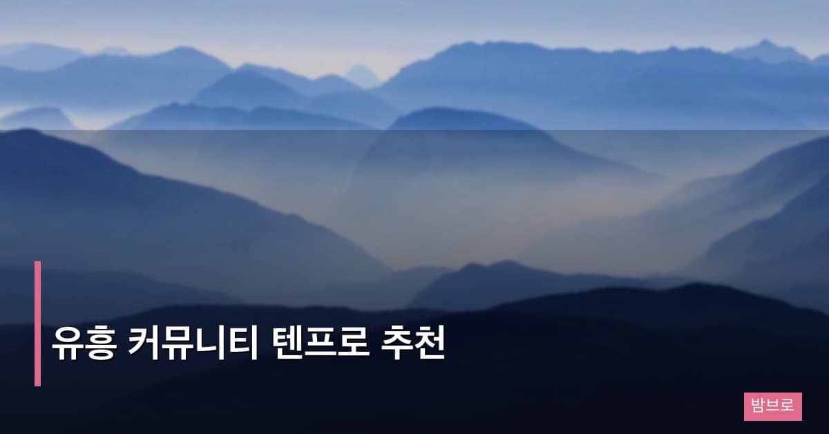 유흥 커뮤니티 텐프로 추천 – 제대로 된 정보 찾는 방법