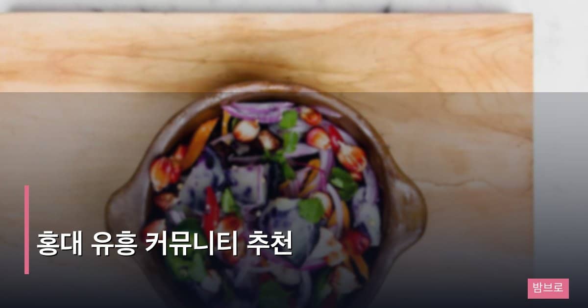홍대 유흥 커뮤니티 추천