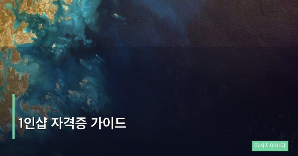 1인샵 자격증 가이드