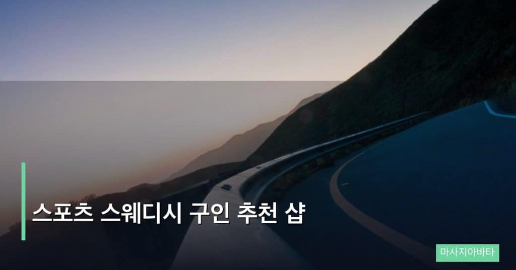 스포츠 스웨디시 구인 추천 샵