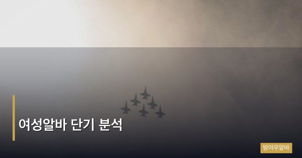 여성알바 단기 분석